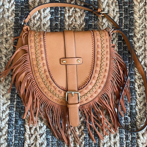 Expressions NYC Handbags - Expressions NYC Fringe Crossbody purse NWOT